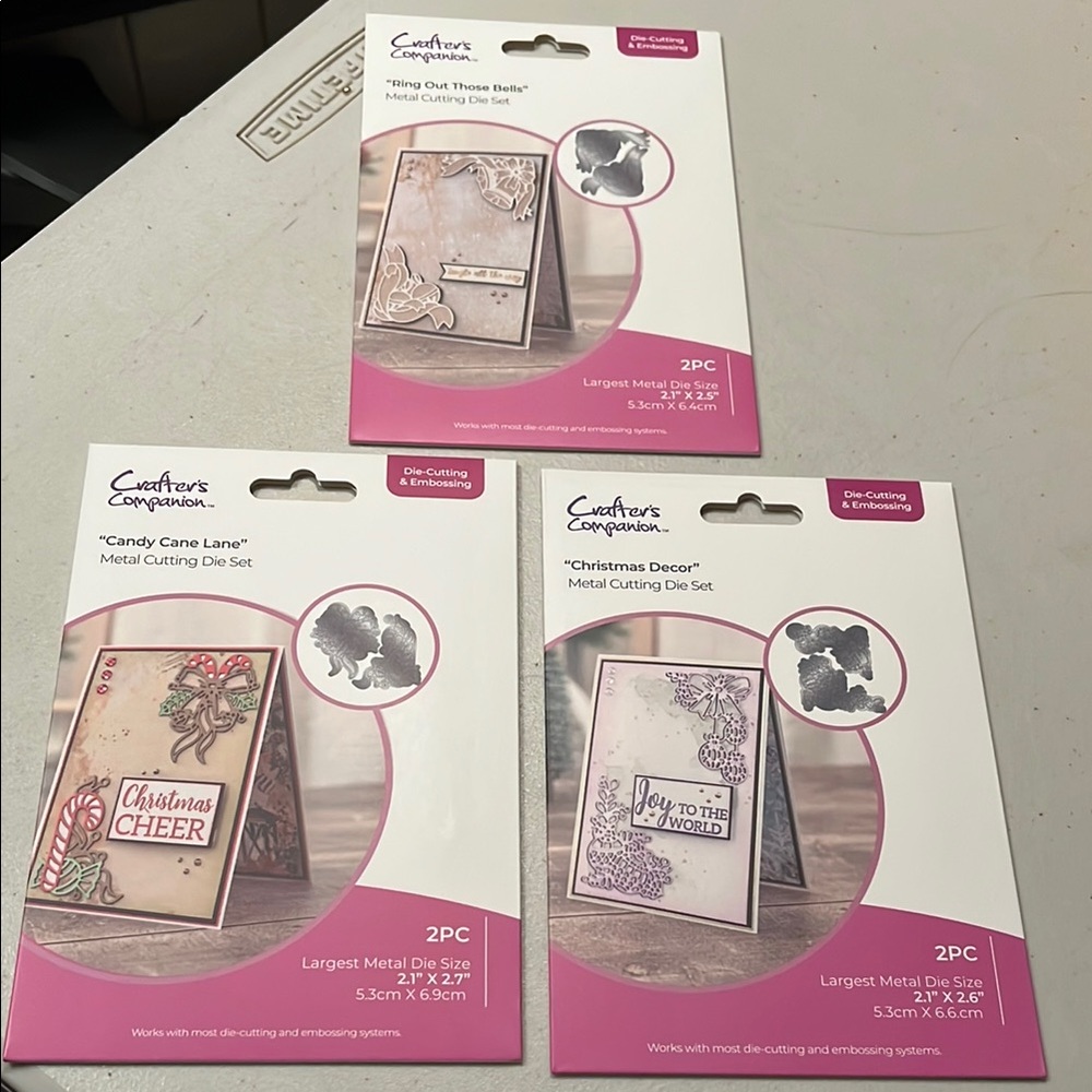 3 Crafter's Companion Metal Cutting Dies Set